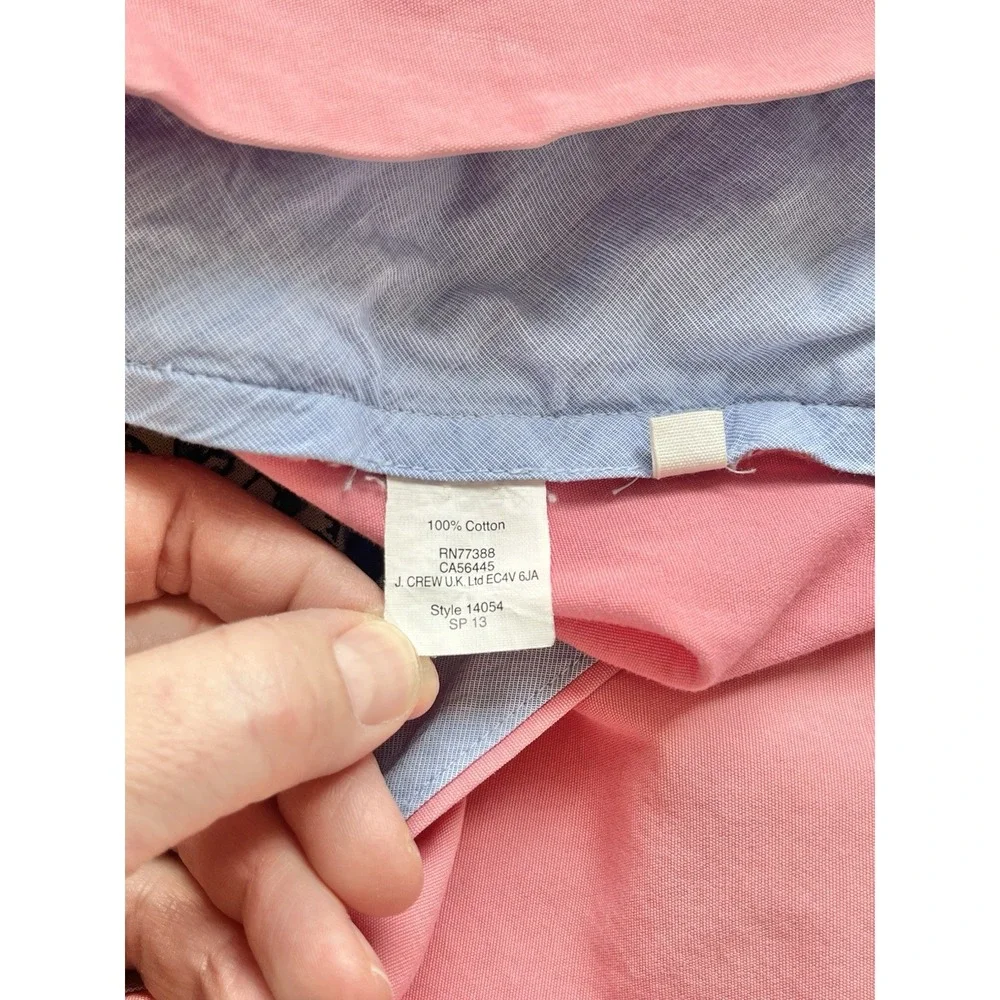 J. Crew Mens Shorts Sz 35‎ Cotton Pink #14054 Resort Wear